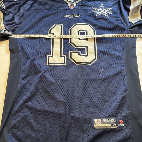 Dallas Cowboys Miles Austin Jersey Mens 50 Reebok On Field 50th Anniversary Sewn - Picture 12 of 13